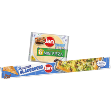 Jan pizzakit met saus, bladerdeeg, flammkuchendeeg of mini pizza's